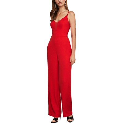 red evening jumpsuit