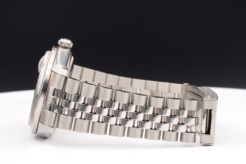 Reloj para hombre Rolex con fecha de acero inoxidable motor con bisel índice esfera plateada 1501 - Imagen 5 de 8