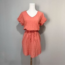 A.N.A. Coral Cotton Shirt Dress Size XS