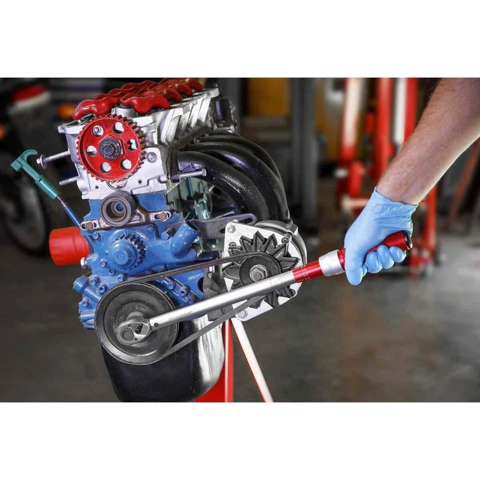 40-220Nm Ratcheting Torque Wrench 1/2" Adjustable Square Socket Drive Extension - Image 2 of 4