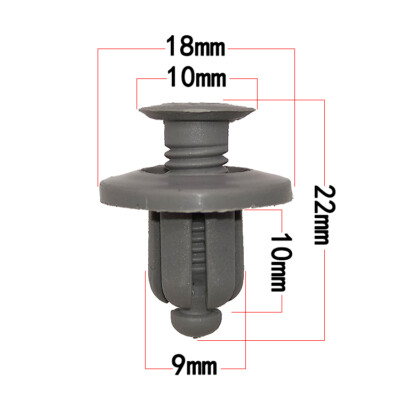 100pcs 8mm Bumper Clip Car Fender Trim Push Rivets Retainer Fasteners