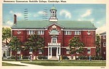 Hemenway Gymnasium Radcliffe College Cambridge Massachusetts Postcard 1943