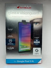 ZAGG InvisibleShield Tempered Glass+ VisionGuard for Google Pixel 3 - Clear
