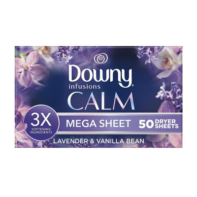 Downy Trocknertücher Lavendel Vanille 50 Stk - Antistat. & Weichheits-Boost