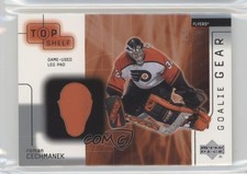 2001-02 Upper Deck Top Shelf Goalie Gear Leg Pad Roman Cechmanek #LP-RC 11jd