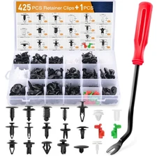 GOOACC 425 425PCS Retainer Clips + Fastener Remover, 425Pcs + Remover 