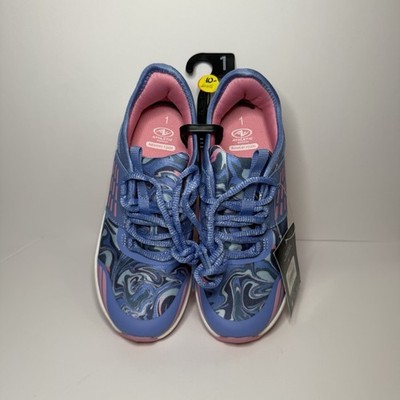 NEW Athletic Works Runner Blue & Pink Sneakers Shoes Girls Size 1