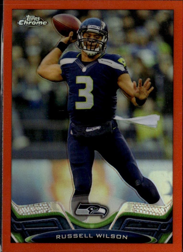 2013 Topps Chrome #175 Russell Wilson Orange Refractors