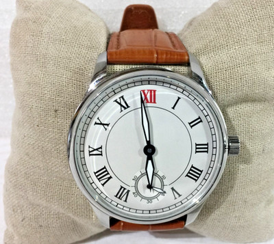 44mm Parnis Small Second at 6 Hand Winding Movement Men Boy Watch Stainless Case