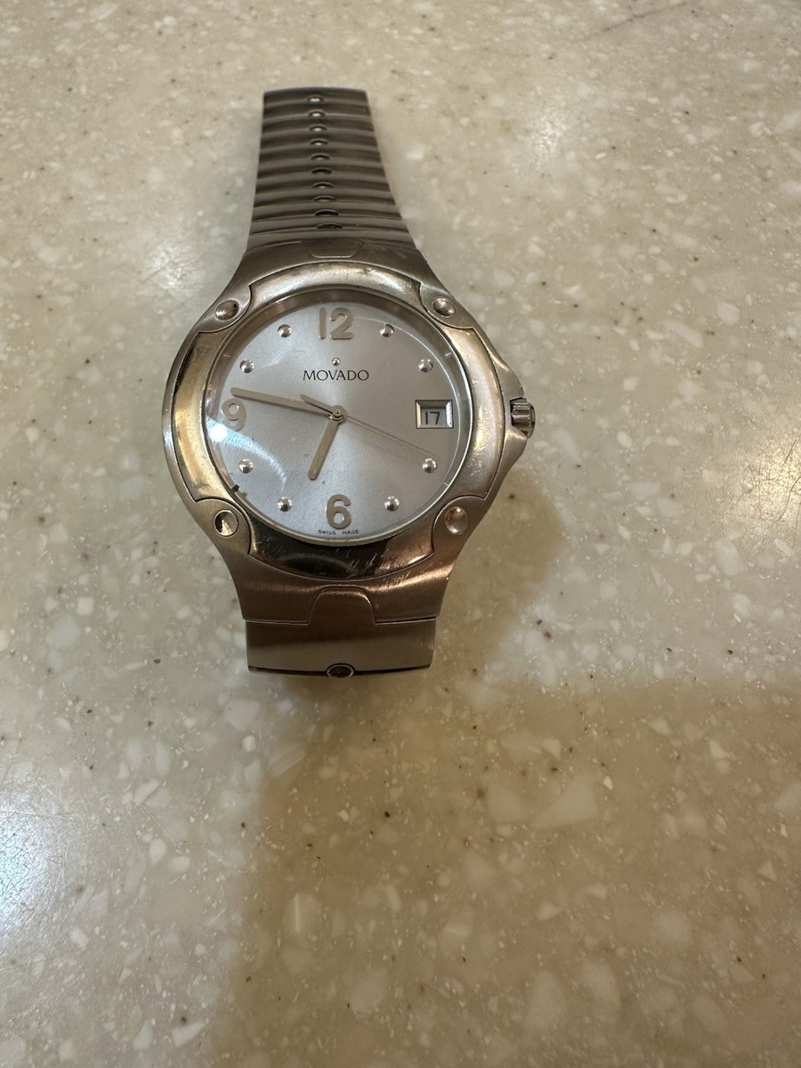 Movado watch Men's Sports Edition SE Silver-On-Silver 84.G1.1892