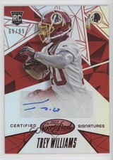 2015 Certified Signatures Mirror Red 60/99 Trey Williams #CS-TR Auto 0s3