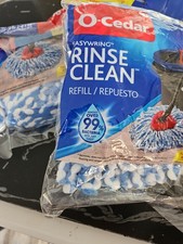O-Cedar EasyWring Rinse Clean Spin Lot Of 2 Mop Refills NEW Open Package