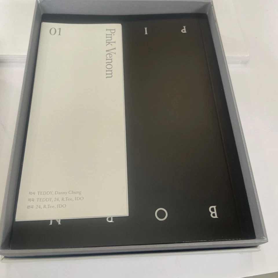 BLACKPINK 2nd Album BORN PINK BOX SET GRAY Ver. CD+P.Book+P.Card+Post+Films+Gift Foto 4 de 4