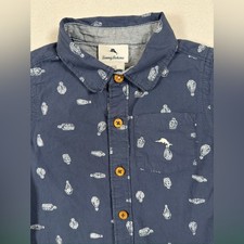 TOMMY BAHAMA Toddler Boys' Nautical Bottles Short Sleeve Casual Button Down 2T