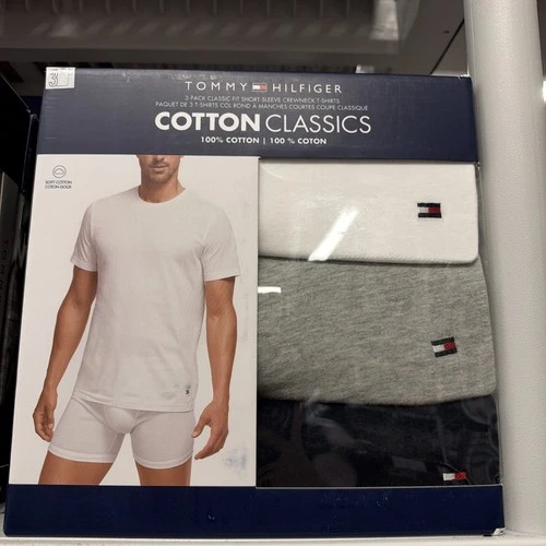 Three Pack Classic Fit Short Sleeve Extra Large Tommy Hilfiger - product listing photo