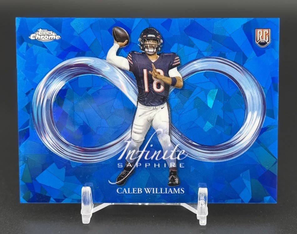 2024 Topps Chrome Sapphire - Infinite Sapphire Insert - Caleb Williams RC - IS-1
