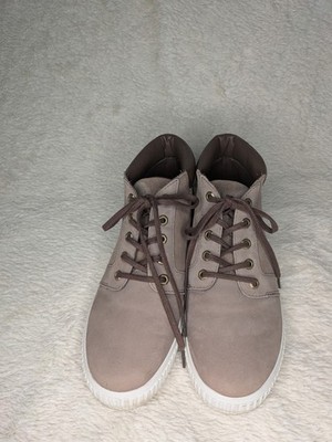 Timberland Skyla Bay Brown Tan White Nubuck Suede Ankle Boots Shoes Women Sz 8.5