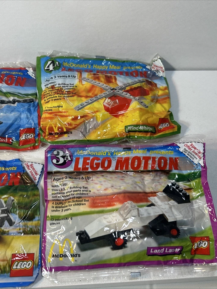 Juguetes de movimiento Lego McDonald’s 1989 vintage, 1A 2A 3A y 4A sellados  Foto 3 de 4