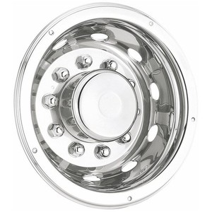 Felgenkappe 22,5" Radbolzenabdeckung Edelstahl Radkappe Radblende LKW 2