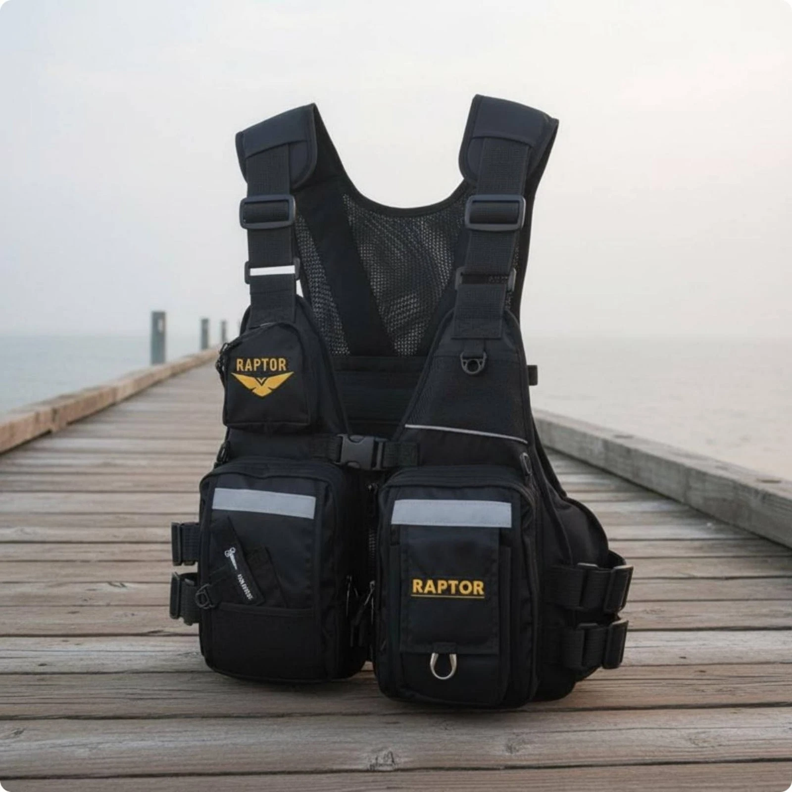 Fishing Buoyancy Aid Adjustable Straps Fishing Buoyancy Vest Removable Buoyant