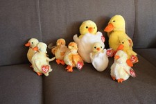 Ty Beanie Babies Easter Lot of 9 Eggbert, Quackers, Chickie, , DUCK-e, Peepers