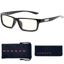 GUNNAR Gaming Glasses Blue Light Block Riot Onyx Clear Tint Lens Computer