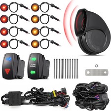 Ehaho ATV UTV Turn Signal Kit with 110D Horn Pre-Wired Plug Play SXS UTV U
