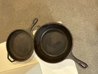Vintage 10 1/4" Lodge Cast Iron 3 notch #8 Chicken Fryer w/Lid 8 CF