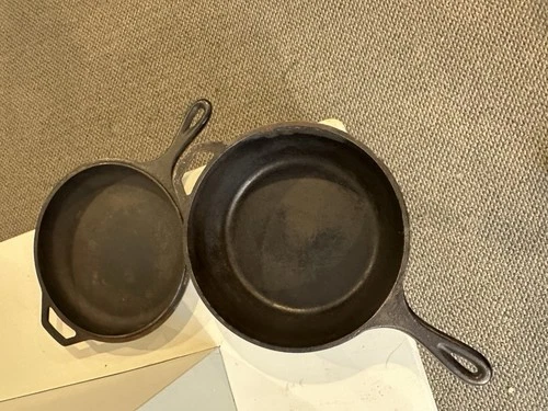 Vintage 10 1/4" Lodge Cast Iron 3 notch #8 Chicken Fryer w/Lid 8 CF