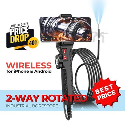 Endoscope for Phone 360° Inspection Camera Articulating Borescope For Plumbing