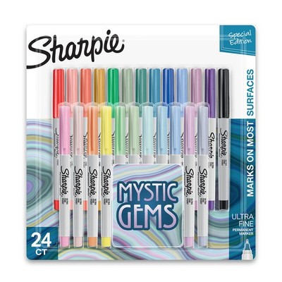 Permanent Markers Ultra-Fine Point Featuring Mystic Gem Color Markers Assorte...