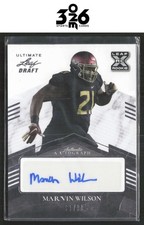 Marvin Wilson 2021 Leaf Ultimate Draft #BA-MW1 #/99