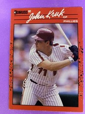 John Kruk 1990 Donruss Baseball #160 MLB Philadelphia Phillies