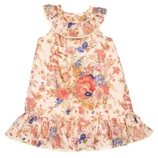 Zimmermann Girls August Floral Printed Cotton Dress