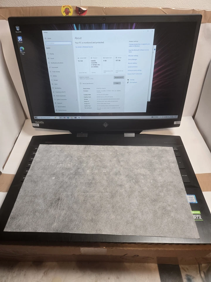 HP OMEN Gaming Laptop/ Intel Core i7/16 Gig Ram/ 512 Ssd/ 8gig Graphic Card - Image 2 of 4