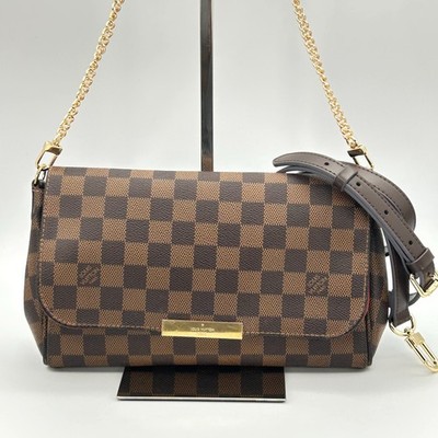 Louis Vuitton Favorite MM Damier Ebene Shoulder Crossbody externalstrap LV Japan