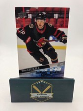 Tim Stutzle 2020-21 UD Series 2 Young Guns Rookie Card. rookie card picture