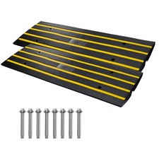 VEVOR Rubber Curb Ramps for Driveway 2 Pack 33069 Lbs