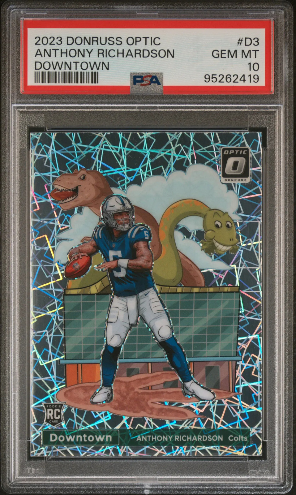 Anthony Richardson - 2023 Panini Donruss Optic Downtown! PSA 10