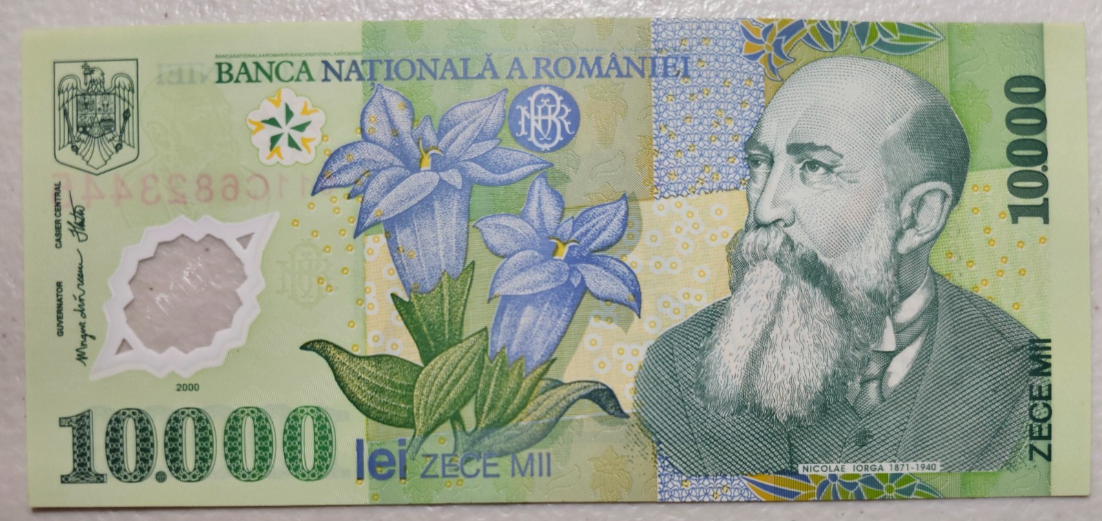 Romania 10,000 Lei 2000 Polymer Unc