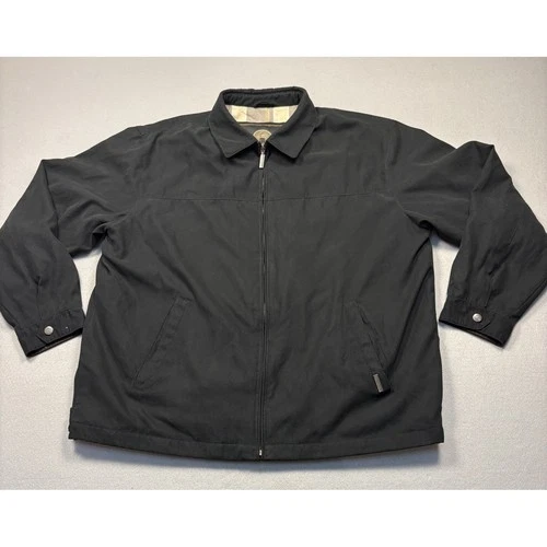 Weatherproof Microfiber Golf Jacket Mens Large Black Lined Minimalist Classic - product listing photo