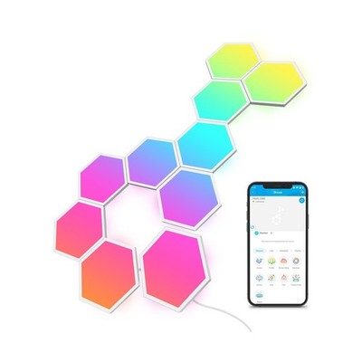 Govee Glide Hexa Light Panels, RGBIC Hexagon LED Wall Lights, Wi-Fi Smart Hom...