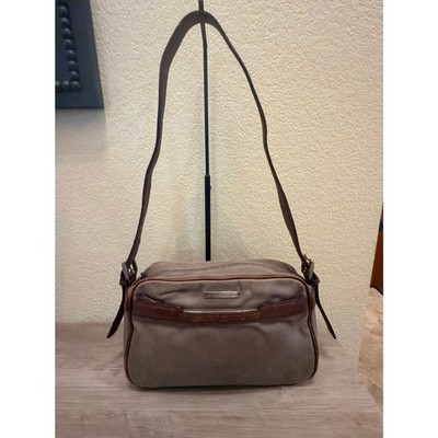 Authentic Givenchy Canvas Camera Bag with Leather Trim   COA Included