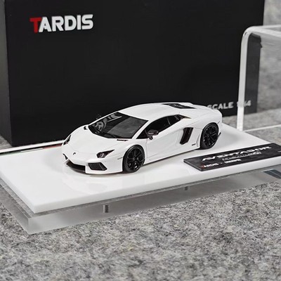 ミニカー Lamborghini Aventador LP 700-4 TARDIS 1/64 White Lamborghini Aventador LP700-4 Car Model Limited