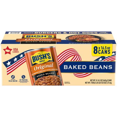 Bush's Original Baked Beans (16.5 oz, 8ct.) Great Price Free Shipping