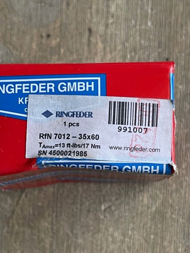 RINGFEDER RFN 7012 35X60 KEYLESS SHAFT LOCKING ASSEMBLY NEW - Picture 6 of 7