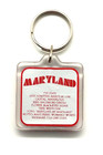 Vintage Maryland Oriole Annapolis Black Eyed Susan Flag Facts Keyring Keychain — photo 2