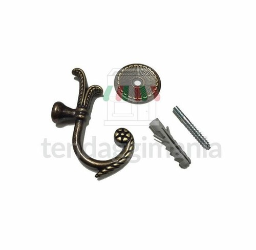 Gardinenstopper Umarmungen Gardinenhalter Wandhaken Gold Bronze Chrom Satiniert 85mm - Bild 3 von 5