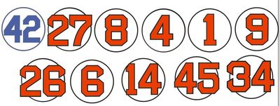 red sox numbers retired