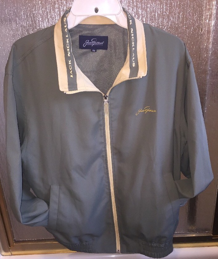 Jack Nicklaus Golf Jacket Green & Yellow Korean Size 100